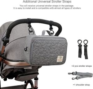 Wohlstand Sac Poussette Etanche Pochette Couche,Sac De Transport De Rangement Poussette,Voyage