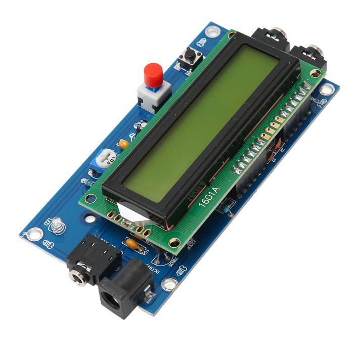 GIWFBQTR Décodeur Morse CW Amélioré Terminé + Kit Boîtier + Bouton avec LCD Numérique. Kit D'Entraînement Morse Code Decoder