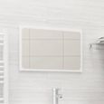 *8491Luxueuse - Miroir de salle de bain Moderne & Chic - Miroir LED Meubles-lavabos de salle de bains Salon Chambre Toilette Blanc 6-0