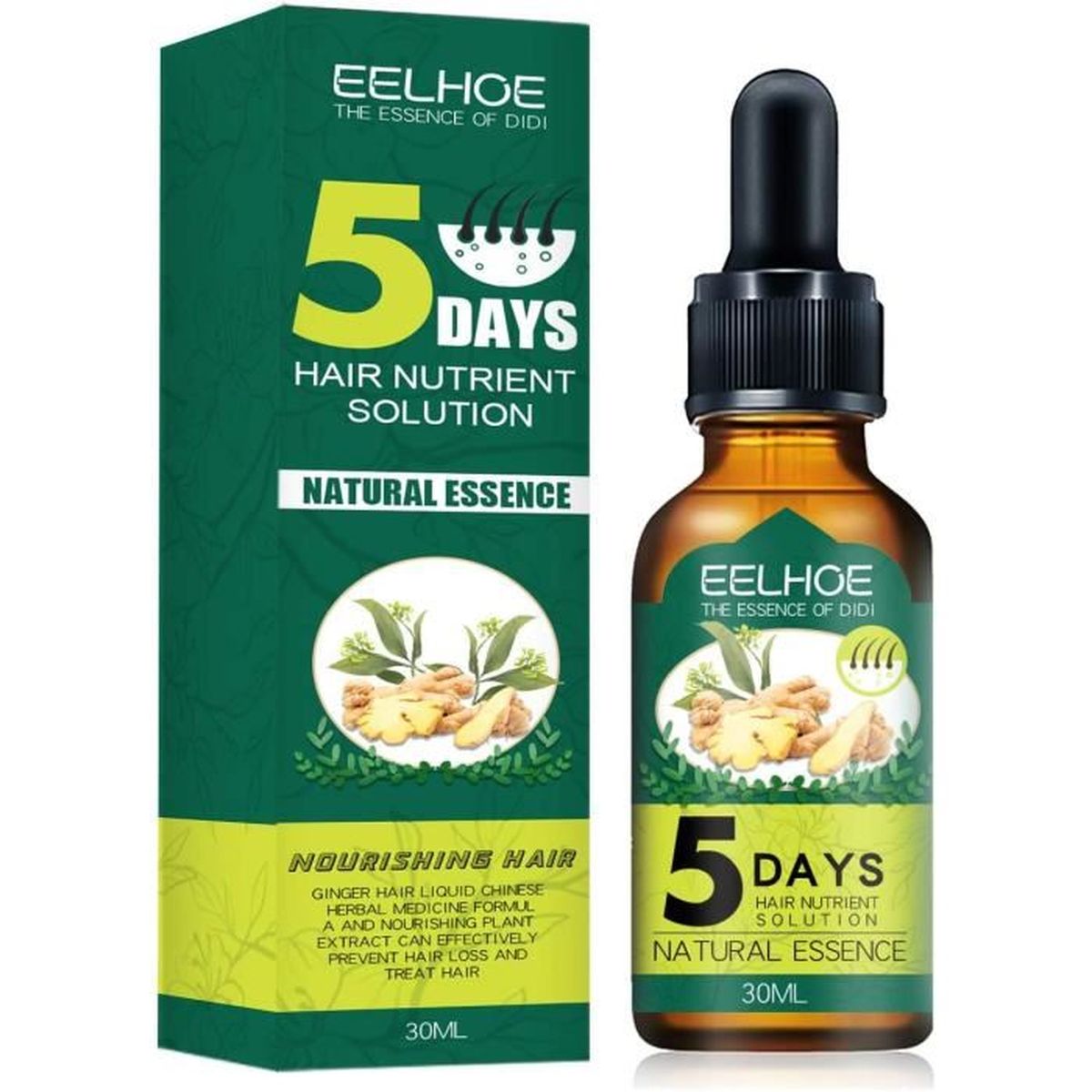 Essence Hair Growth Oil, Hair Growth Spray, 5 Days Ginger Germinal Oil