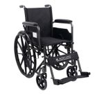 MOBICLINIC SPANISH LEADING COMPANY SINCE 1985 Mobiclinic, Fauteuil roulant pliable, S220, Roulettes à dégagement rapide avec bouton, Marque européenne, Siège 46cm