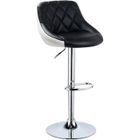 WOLTU Tabouret de Bar en Cuir synthétique,chaise Assise Hauteur réglable,Noir