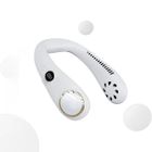 Ventilateur de Cou Portable YESCUSTOM N20 - Blanc - 360° - 3 Vitesses - Batterie 2000mA