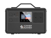 Centrale électrique portable - Könner & Söhnen KS 2400PS  2400 W / 4800 W 2240 Wh LiFePO4 Panneau solaire portable
