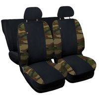 Lupex Shop Housses de siège auto compatibles pour 600 Noir Camouflage Vert