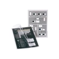 3L Office - Pochette de protection de carte de visite - A4 - transparent (pack de 10)