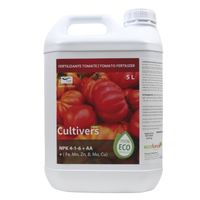 CULTIVERS Engrais biologique pour tomates 5 L. Engrais liquide 100% biologique et naturel, améliore la saveur et la croissance. Amél
