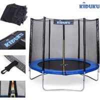 KIDUKU Filet de remplacement pour trampolines 244 cm (6 barres) Filet de sécurité avec fermeture résistant aux intempéries