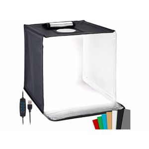 Boîte à Lumière Studio Photo Pliable - Portable - Éclairage LED