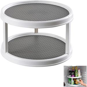 Plateau Tournant En Verre 45cm - Assiette De Service Pour Gâteaux, Fromages, Charcuterie