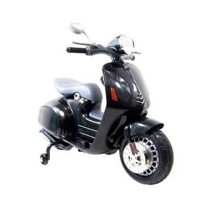 MOTO - SCOOTER Moto électrique 12V Style VESPA Noir - Scooter 12 