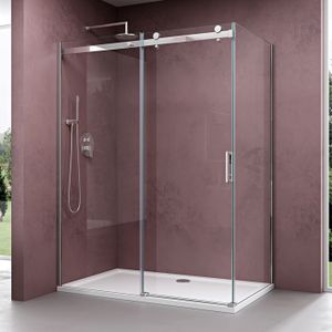 sogood cabine de douche transparent noir 80x100 porte coulissante paroi de douche avec bac a douche verre de securite nano rav12 cdiscount bricolage