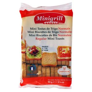 BISCOTTES Mini biscottes au blé - Minigrill - sachet 90g