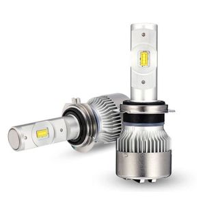 PHARES - OPTIQUES 2PC H7 7000LM 35W Kit phares LED CSP avant ampoule