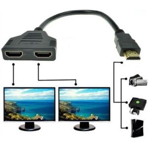 REPARTITEUR TV XY 1080P Port HDMI mâle à 2 femelle 1 In 2 Out Spl