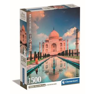 PUZZLE Clementoni - 1500p Taj Mahal - 59,2 x 84,3 cm - Av