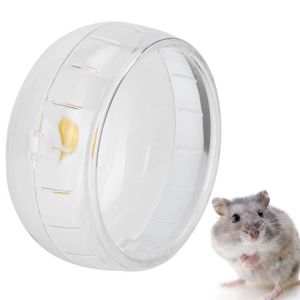 ROUE - BOULE D'EXERCICE FYDUN Roues de hamster Roues de Course Hamster Roue d'Exercice Silencieuse Jouet à Roulettes en animalerie jouet Blanc 12cm