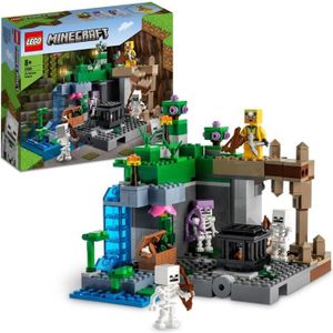 ASSEMBLAGE CONSTRUCTION LEGO 21189 Minecraft Le Donjon du Squelette, Jouet Construction, Figurine Squelette avec Accessoires, Grotte