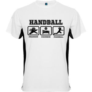 T-SHIRT MAILLOT DE SPORT T-shirt bicolor handballeur 