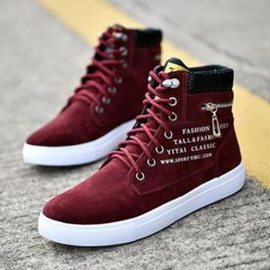 SKATESHOES Chaussures montantes homme en cuir rouge - Mode Chaussure Skate Shoes