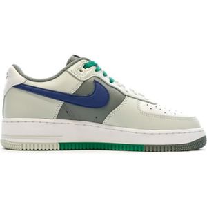 BASKET Baskets Blanc/Vert/Marine Homme Nike Air Force 1