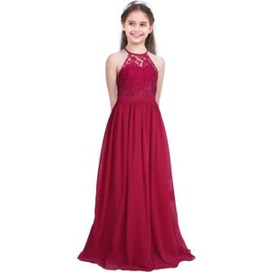 robe bordeaux fille