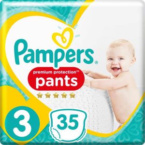 COUCHE Pampers Premium Protection Pants T3, 35 Couches-Cu