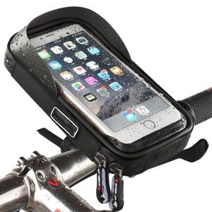 ENONEO Support Telephone Moto Etanche Porte Telephone Vélo Universel avec  Écran Tactile Sacoche Vélo Cadre Support Smartphone Guidon VTT jusqu'à 6.8