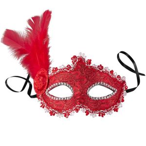 Masque de Venise Vénitien Colombina Adulte Smiffys Costume Robe Fantaisie Accessoire 