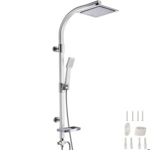 Ensemble De Douche Systeme Controle De La Temperature De Douche Mural Colonne Solide Douchettes Achat Vente