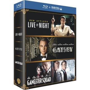 BLU-RAY FILM Coffret Live by Night - Gatsby et Gangster Squad -