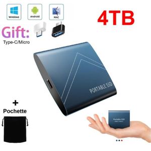 MAIMANRUI®Disque SSD Mini Disque Dur Externe Portable 4TB 4To Type