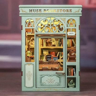Nook Book Japon Puzzle 3D Maison Miniature Bois - Éclairage LED - Coin Livres Magique Décoration Booknook Nook Book Japon Puzzle 3D Maison Miniature Bois - Éclairage LED - Coin Livres Magique Décoration Booknook