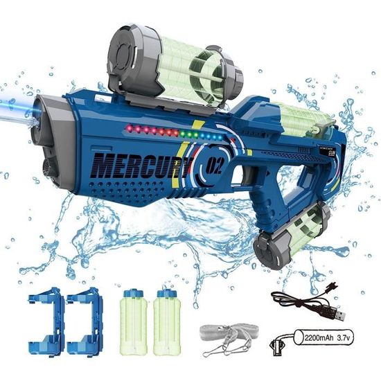 Pistolet-jouet à boule de gel électrique pour enfants, pistolet-jouet à boule à éclaboussures, avec 40000 perles d'eau, tir en plein - Jeux - Jouets