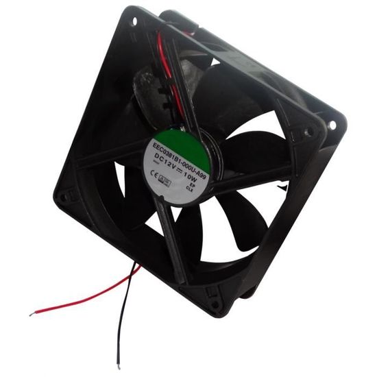 Ventilateur pour bo/îtier dordinateur PC 12V 80x80x20mm 90.04m3//h 48dBA 4600rpm 24AWG C16219 AERZETIX