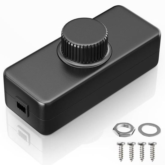 Variateur De Lumière LED Lamptobe - Rotatif, 220-240V, 3-100W, Sans Scintillement, Fonction Mémoire