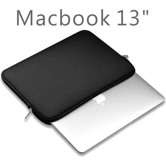 Sacoche PKG matelassée de couleur rouge pour MacBook Air ou Pro 13