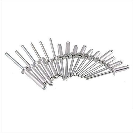 Au$250 Rivet GOEBEL® - Lot de 250 rivets aveugles à tête plate Aluminium-acier 4,8 x ...