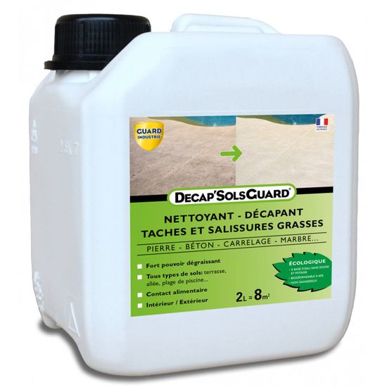 Decapant Nettoyant Pour Sols Dalles Terrasses Encrassees Decap Sols Guard Ecologique 2l Achat Vente Nettoyage Sol Decapant Nettoyant Pour Sols Cdiscount