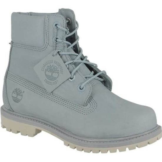 Bottines pour femmes Timberland en cuir imperm able bleu pastel