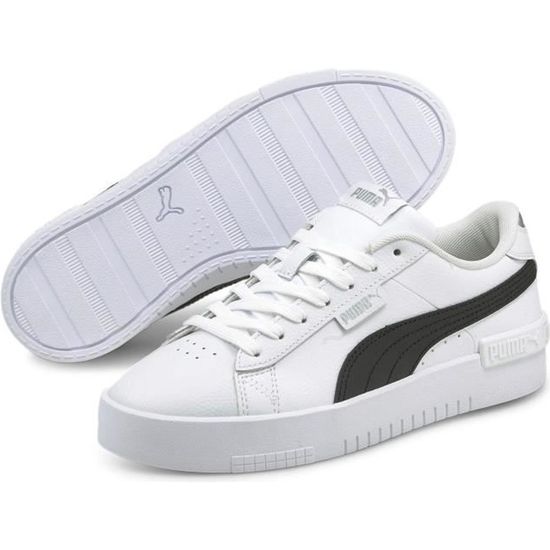 Puma Jada Baskets Basses De Ville Femmes Blanc noir Cdiscount Chaussures