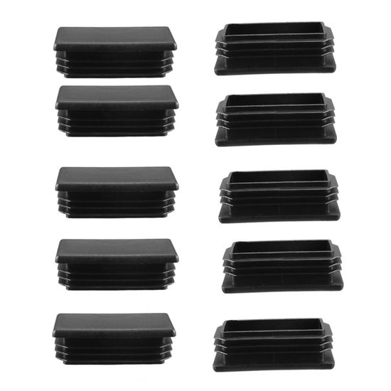 sourcing map 20pcs Embout De Fermeture En Plastique Standard Pour Profilé D'Extrusion En Aluminium Carré Gris 20X20Mm Pour Chariot, Support De