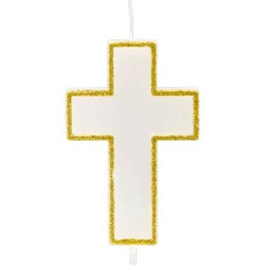 Bougie Communion Croix Or 6cm X1 Ref Bg070 Cdiscount Maison