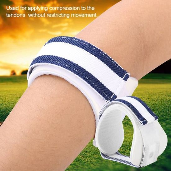 Coudière Réglable Pour Golfeur (épicondylite) - Noire, Nylon, Taille 36 Cm, Neuve