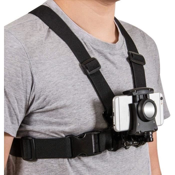 Acheter Harnais de montage sur la poitrine pour téléphone portable, support  de sangle, Clip pour téléphone portable, caméra d'action Pov