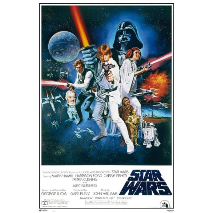 Star Wars épisode Iv Un Nouvel Espoir Poster Star Wars - Épisode IV, Un Nouvel Espoir, Affiche De Cinéma (91