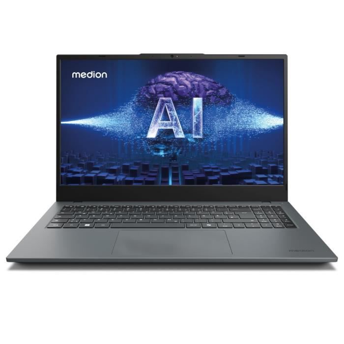 PC portable MEDION AKOYA E15443 Windows 11 15 6 FHD IPS 60Hz Core Ultra 5 RAM SSD Arc graphics AZERTY - vue 2