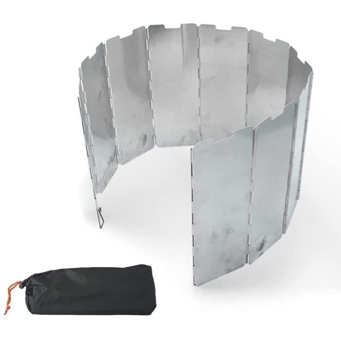 Pare-vent De Camping Pare-Vent De Rechaud 10 Plaques Pliable Aluminium Portable Plein Air Pare-Brise De Camping Pour Rechaud De Camping Cuisinière à Gaz Pare Vent Rechaud Gaz Pare-vent De Camping Pare-Vent De Rechaud 10 Plaques Pliable Aluminium Portable Plein Air Pare-Brise De Camping Pour Rechaud De Camping Cuisinière à Gaz Pare Vent Rechaud Gaz