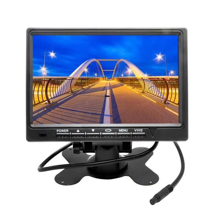 7 pouces HD 800 * 480 TFT couleur LCD écran vue arrière de voiture caméra moniteur pour caméra de recul arrière parking sauvegarde