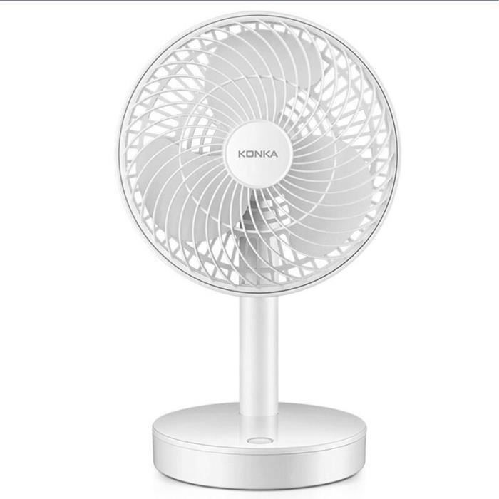 KONKA ventilateur de Table Mini Portable USB Super muet refroidisseur d'ordinateur Portable petit ven - Modèle: White - HJXFSA03616